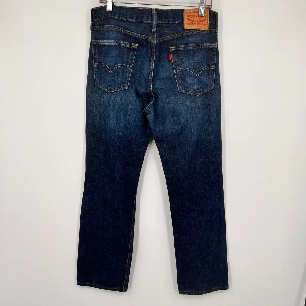 Levis‎ 514 Mens Athletic Taper Jeans Dark Wash Blue Denim W32 L29 18181-0014